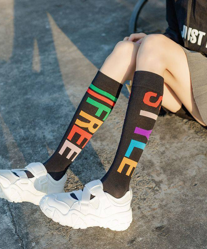 Summer Graphic Spicy Girl Mandarin Duck Knee High Calf Socks