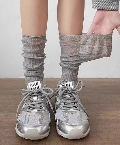 Summer Korean Style Breathable Mid Socks