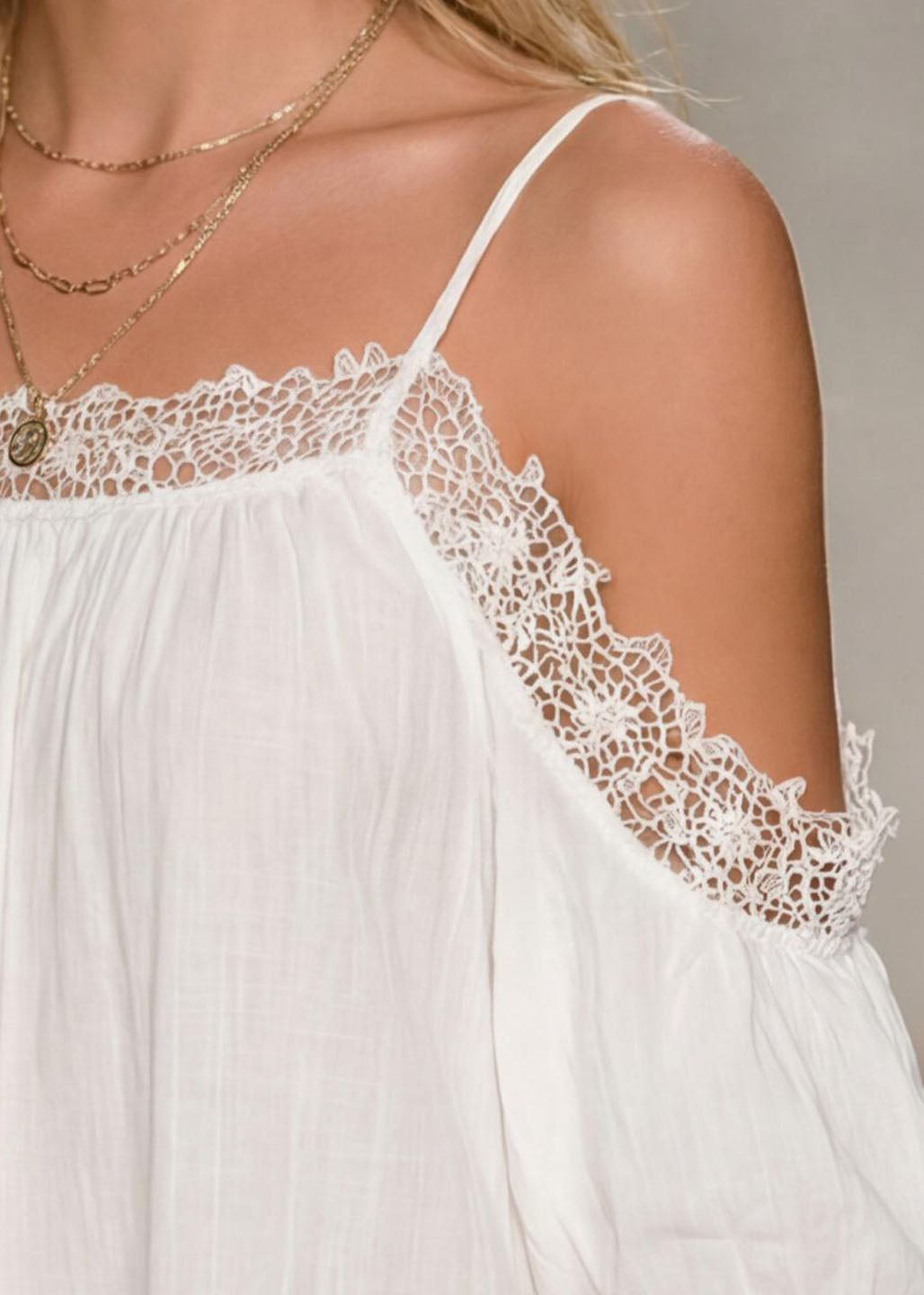 Summer New Off Shoulder Hollow Splicing Bubble Short Dress