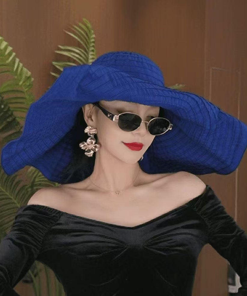 Summer Rose Big Hat Eaves Folding Beach Vacation Sun Hat