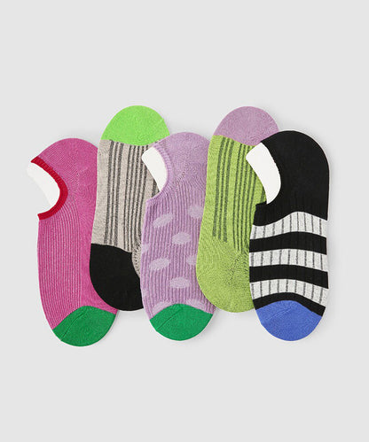 Summer Thin Cotton Low Cut Anti Slip Ankle Socks