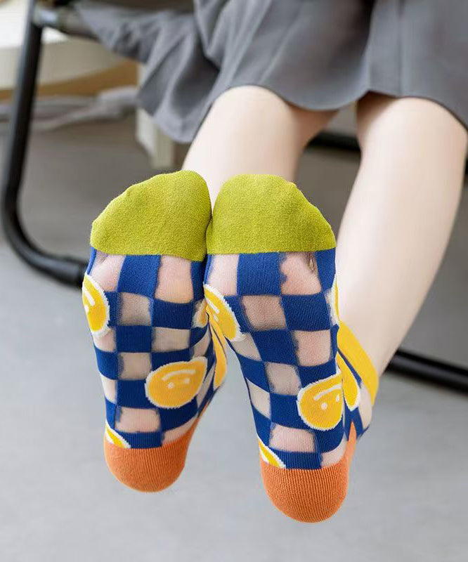 Summer Ultra-Thin Jacquard Sheer Mesh Ankle Socks
