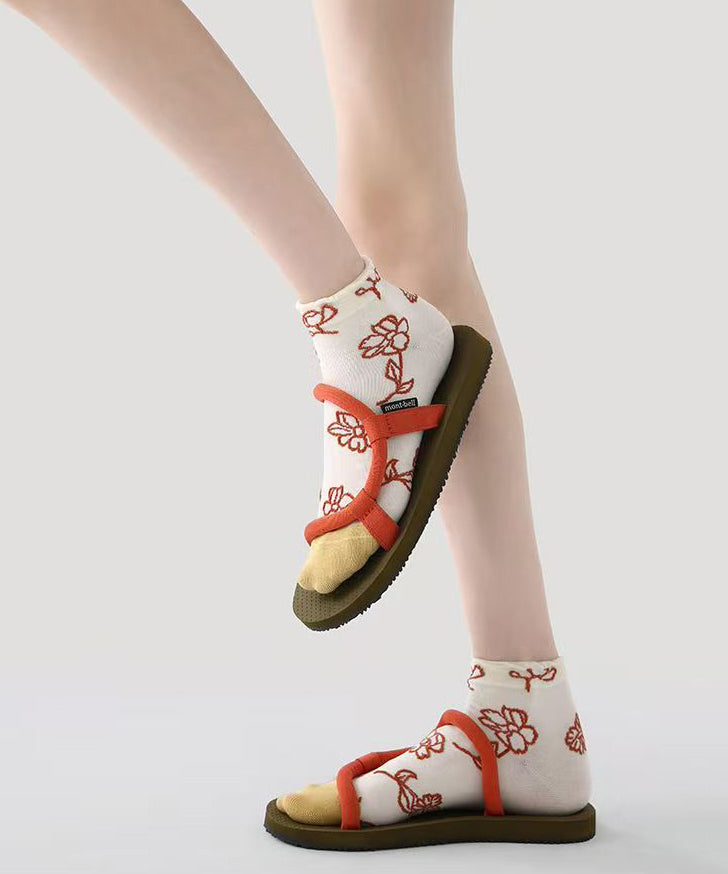 Sweet Fashion Jacquard Cotton Low Cut Socks