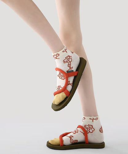 Sweet Fashion Jacquard Cotton Low Cut Socks