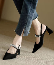 Load image into Gallery viewer, Unique Black Cross Strap High Heel Sandals