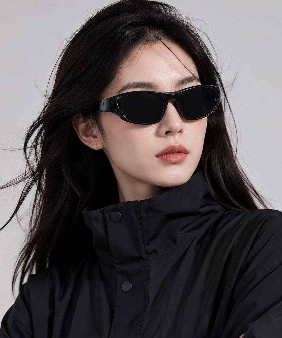 Unique Black PC UV Protection Goggles Sunglasses