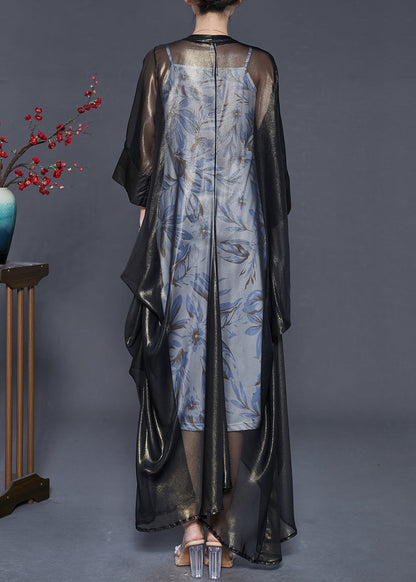 Unique Blackish Green Oversized Silk UPF 50+ Cardigans Spring