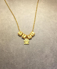 Load image into Gallery viewer, Unique Gold Sterling Silver Alloy One&#39;s Whole Life Love Digit Pendant Necklace