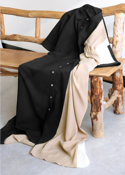 Unique Mixed Color Oversized Patchwork Cotton Holiday Dress Summer