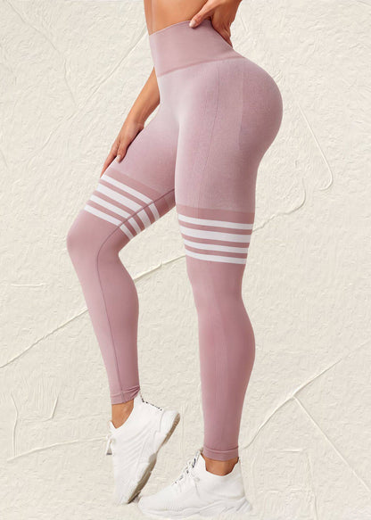 Unique Pink Butt Scrunch Capri Athletic Leggings