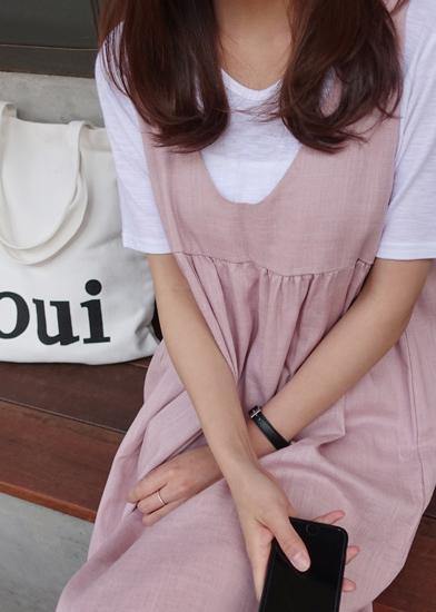 Unique Ruffles Bow cotton summer dresses Work Outfits pink Dresses - SooLinen