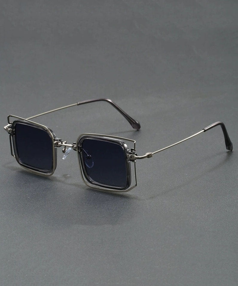 Unique Tortoiseshell Metal Blue Light Blocking Double-Decker Sunglasses