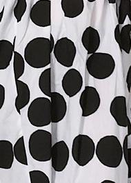 Unique white dotted cotton clothes sleeveless A Line summer Dresses - SooLinen