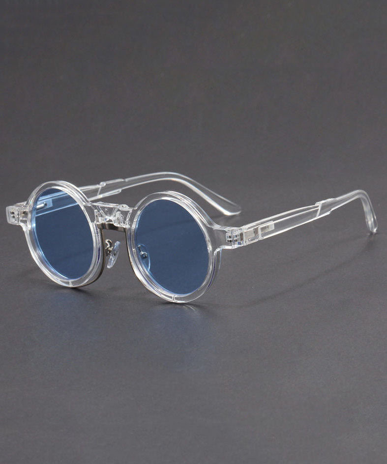 Vintage Grey Resin Blue Light Blocking UV Protection Unisex Sunglasses