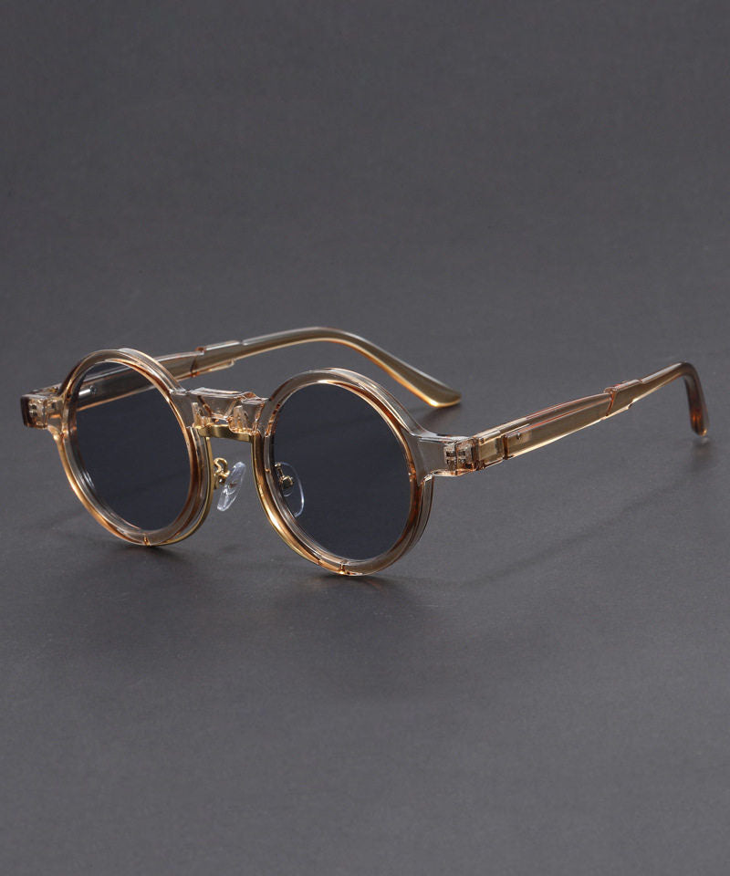 Vintage Grey Resin Blue Light Blocking UV Protection Unisex Sunglasses