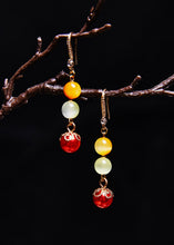 Load image into Gallery viewer, Vintage Jade Tassels Pearl Drop Earrings