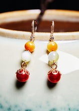 Load image into Gallery viewer, Vintage Jade Tassels Pearl Drop Earrings