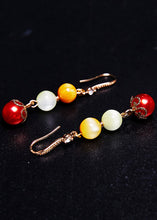 Load image into Gallery viewer, Vintage Jade Tassels Pearl Drop Earrings