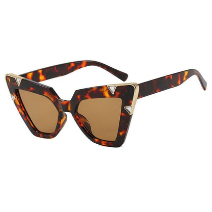 Vintage Large Frame Zircon Studded Sunglasses
