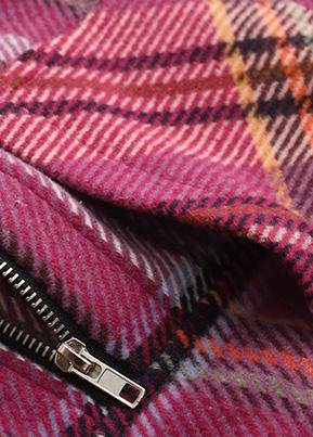 Vintage plaid woolen sweater female winter Korean version of the loose warm top - SooLinen