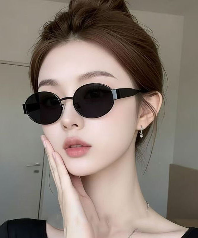 Vogue Black Metal Patchwork UV Protection Sunglasses