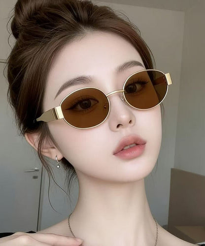 Vogue Black Metal Patchwork UV Protection Sunglasses