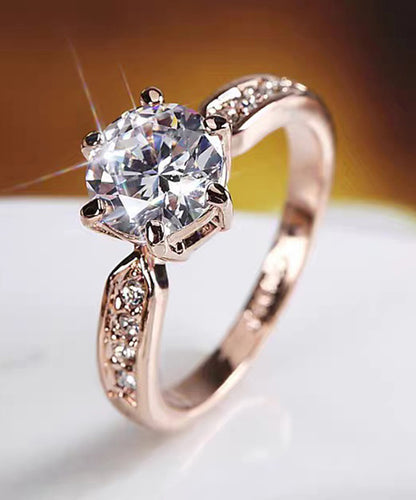 Vogue Gold Alloy Zircon Rings