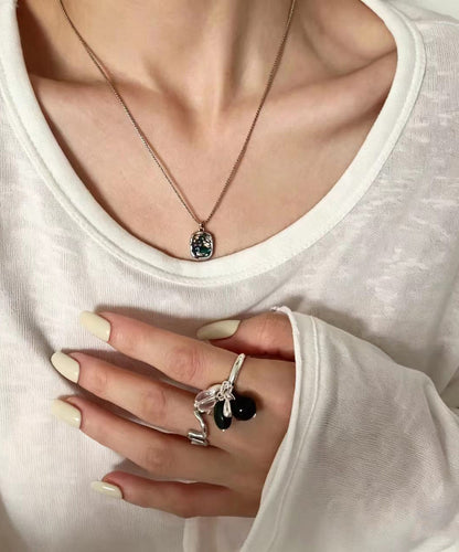 Vogue Multicolor Gold Foil Zircon Pendant Necklace