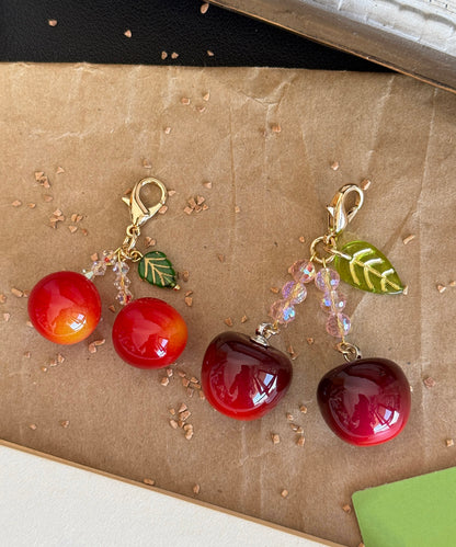 Vogue Red Copper Overgild Cherry Phone Chains