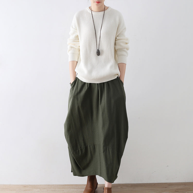 White cotton sweaters women knit tops 2025 winter short sweaters