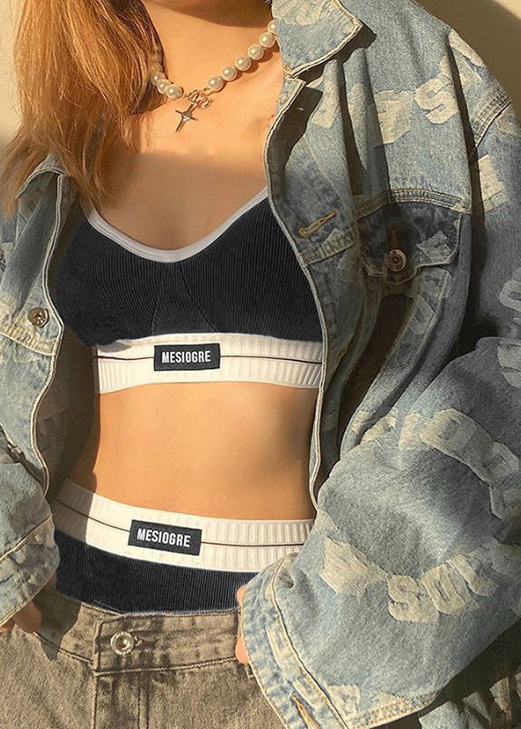 Women Blue Graphic Lingerie Sets Swimwear