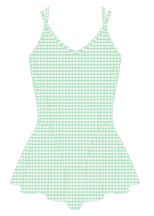 Women Green Backless Silm Fit Swimwear Bodysuit