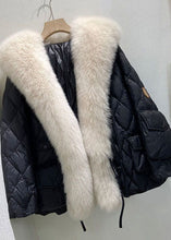 Load image into Gallery viewer, Women Green Fur Collar Oversized Duck Down Puffers Jackets Winter