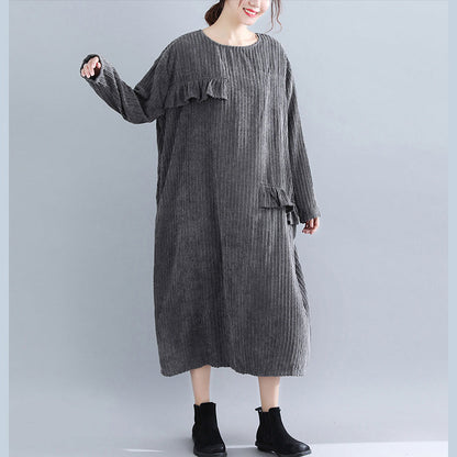 Women Kintted Dress Casual Loose Pullover Long Shirt