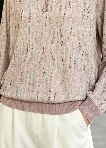 Women Peter Pan Collar Print Cotton Shirts Summer