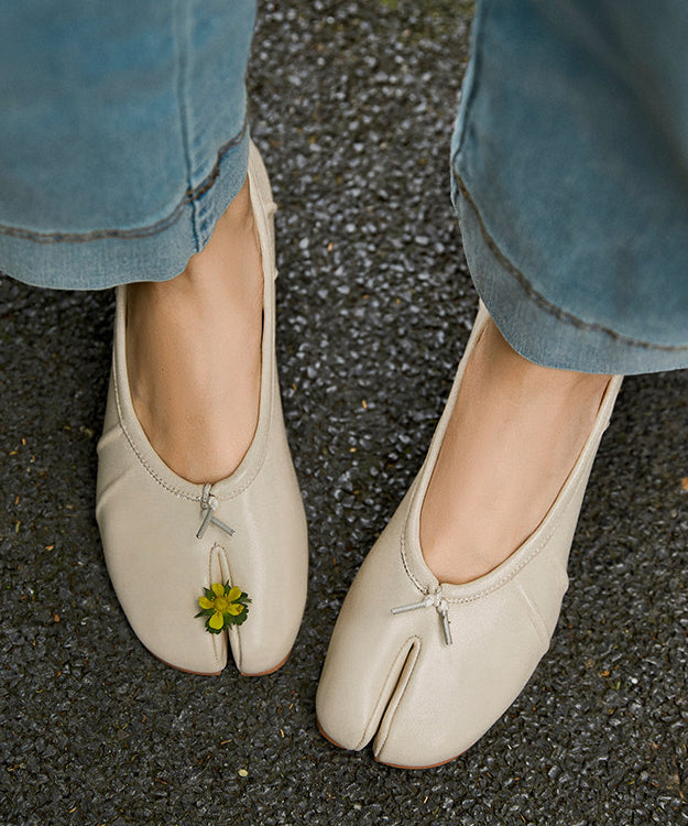 Women Red Sheepskin Soft Comfy Flat Feet Shoes