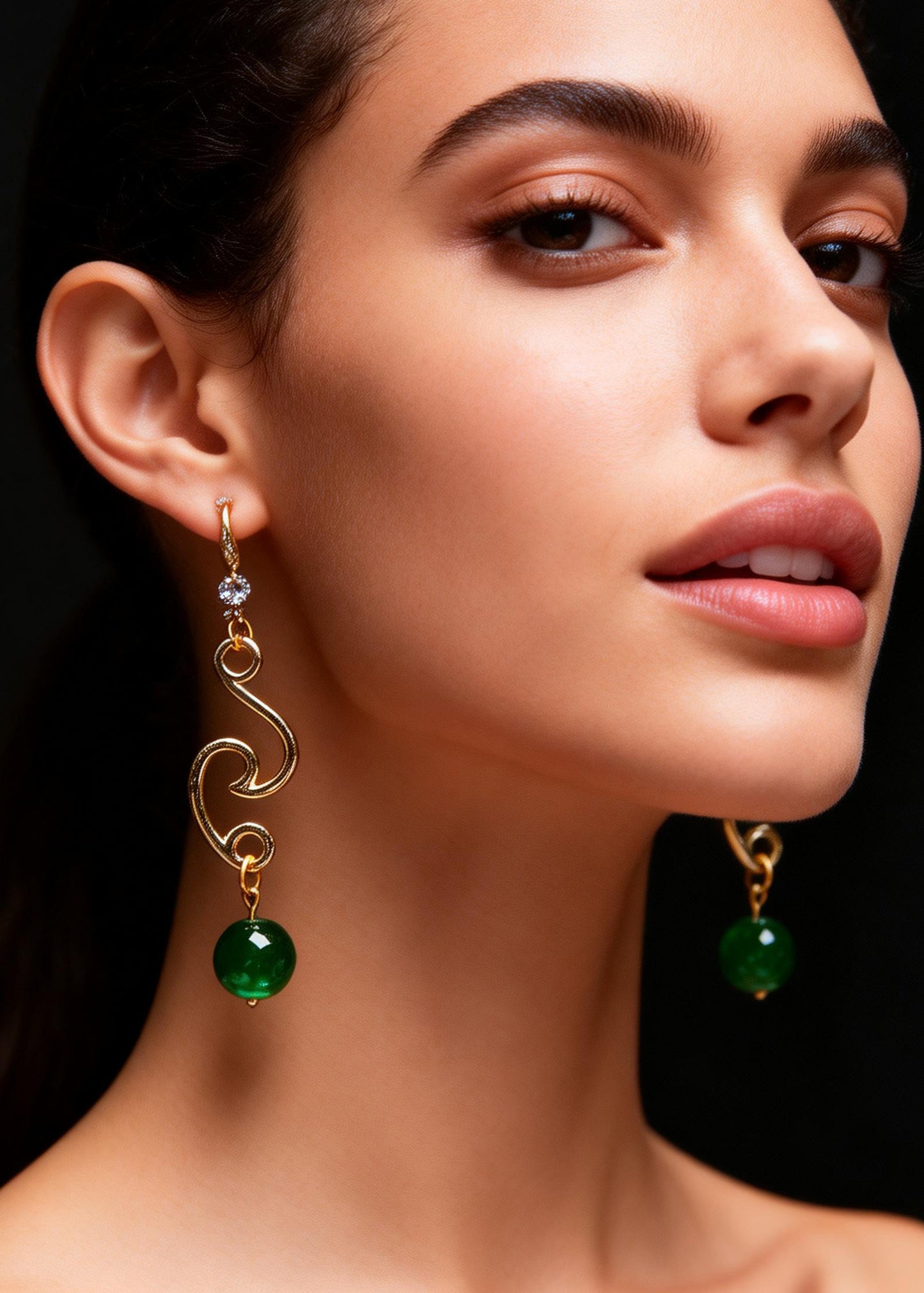 Women Turquoise Tassels Long Drop Earrings