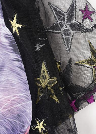 Women black love cats cotton clothes Women short sleeve summer Dresses - SooLinen