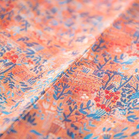 baggy red print linen dress plus size clothing holiday dresses vintage long sleeve baggy dresses O neck midi dress