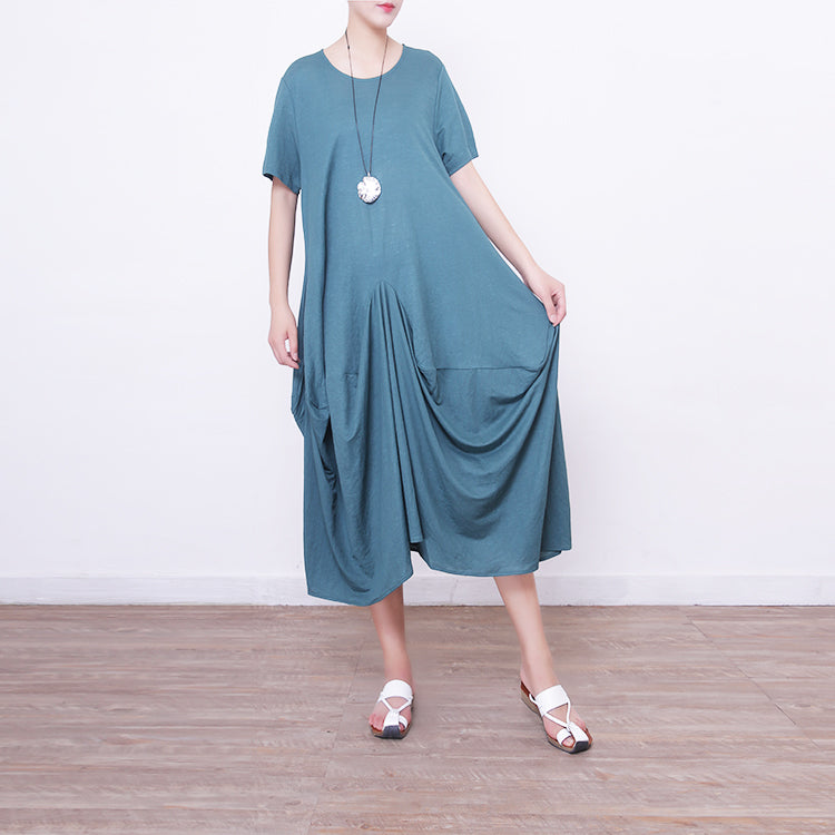boutique green linen caftans plus size clothing o neck linen maxi dress 2018 asymmetric hem linen caftans