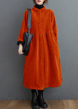 Load image into Gallery viewer, French blackish green corduroy coats Inspiration thick Cinched women coats ( Limited Stock)
