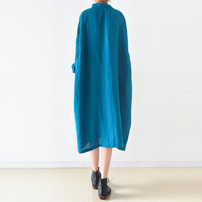 Plus Size Linen Dresses 2025 Trend Blue Oversize Shirts Caftans Fall Outfits