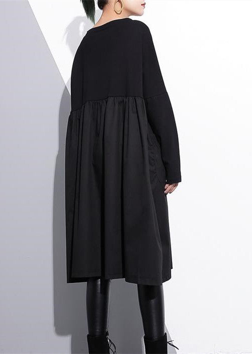 Gold Plus Size shift dress plus size cotton clothing dress