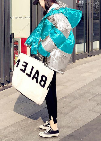 fine trendy plus size winter jacket overcoat rose hooded Cinched down coat winter - SooLinen