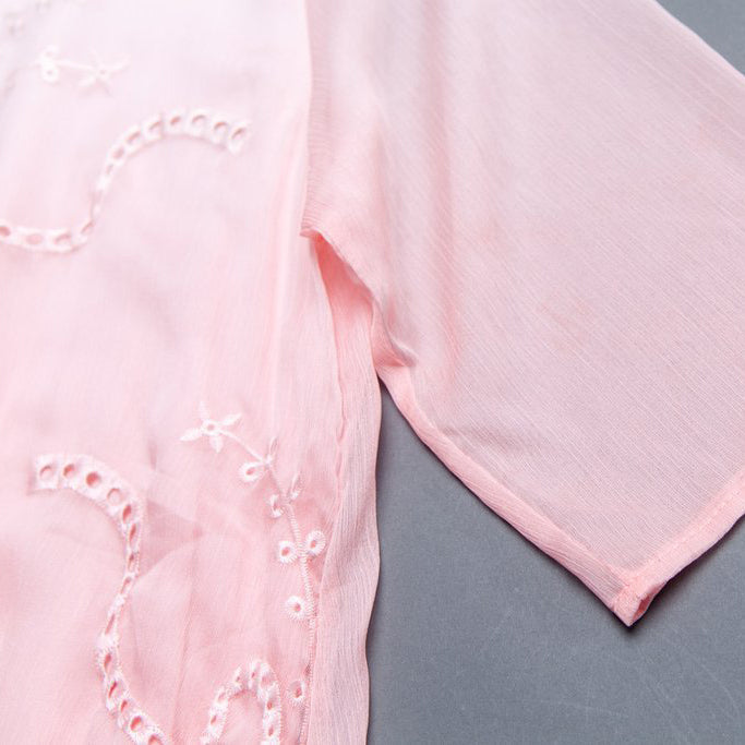 trendy maxi dresses bohemian style Flower Summer Fake Two-piece Retro White Dress