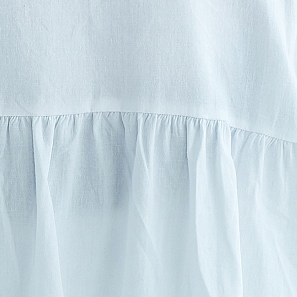 vintage white plus size casual dress casual trumpet sleeves a line skirts o neck cotton dress