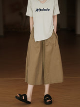 Load image into Gallery viewer, Plus Size Women Summer Casual Solid Pocket Wide-leg Cotton Pants