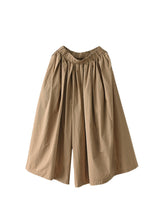Load image into Gallery viewer, Women Summer Solid Pleat Button Pocket Wide-leg Pants