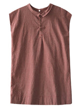 Load image into Gallery viewer, Plus Size Women Summer Retro Lattice Button Polo Collar Loose Dress