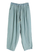 Load image into Gallery viewer, Women Summer Caual Solid Pocket Drawstring Denim Pants